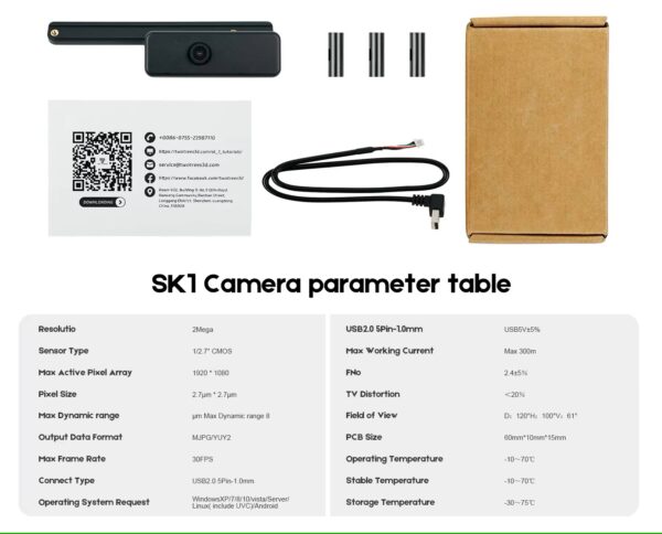 Twotrees SK1: AI Kamera (Nadzor + Time-Lapse)
