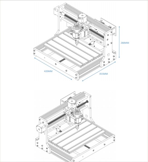 Twotrees TTC 3018 PRO CNC mašina
