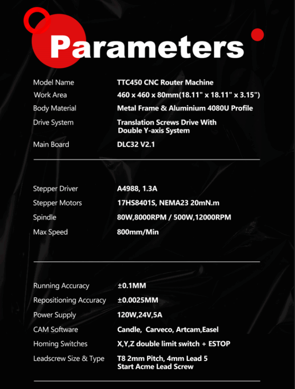 Twotrees TTC 450 CNC mašina